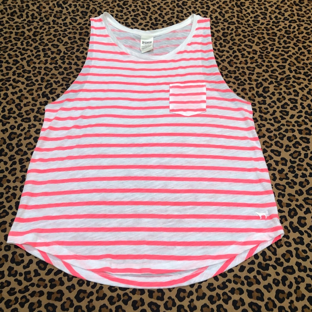 Victoria Secret PINK Striped tank size *Small*
